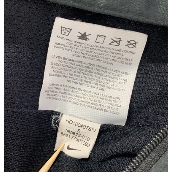 Nike Wind Breaker Youth Girls Jacket Size Small  Full Zip Side Pockets Pleaded - Picture 12 of 12